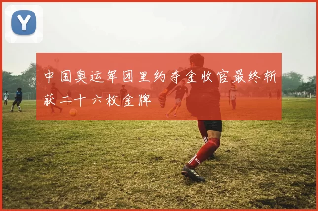 中国奥运军团里约夺金收官最终斩获二十六枚金牌